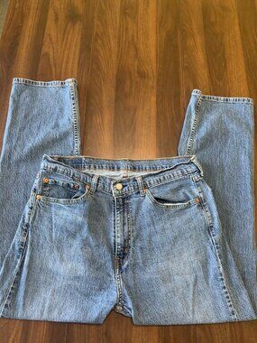 Levi Mens Jeans Medium Wash Blue 36x30